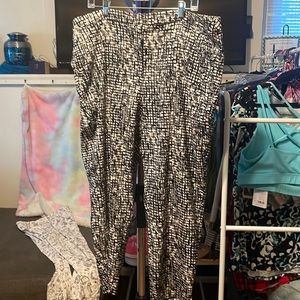 Lane Bryant size 26 black & white dress pants